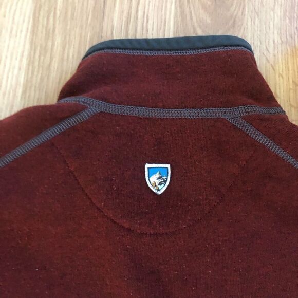 Kuhl Revel 1/4 Zip Sweater Mole/Charcoal Men's SIZE MED - Picture 10 of 11